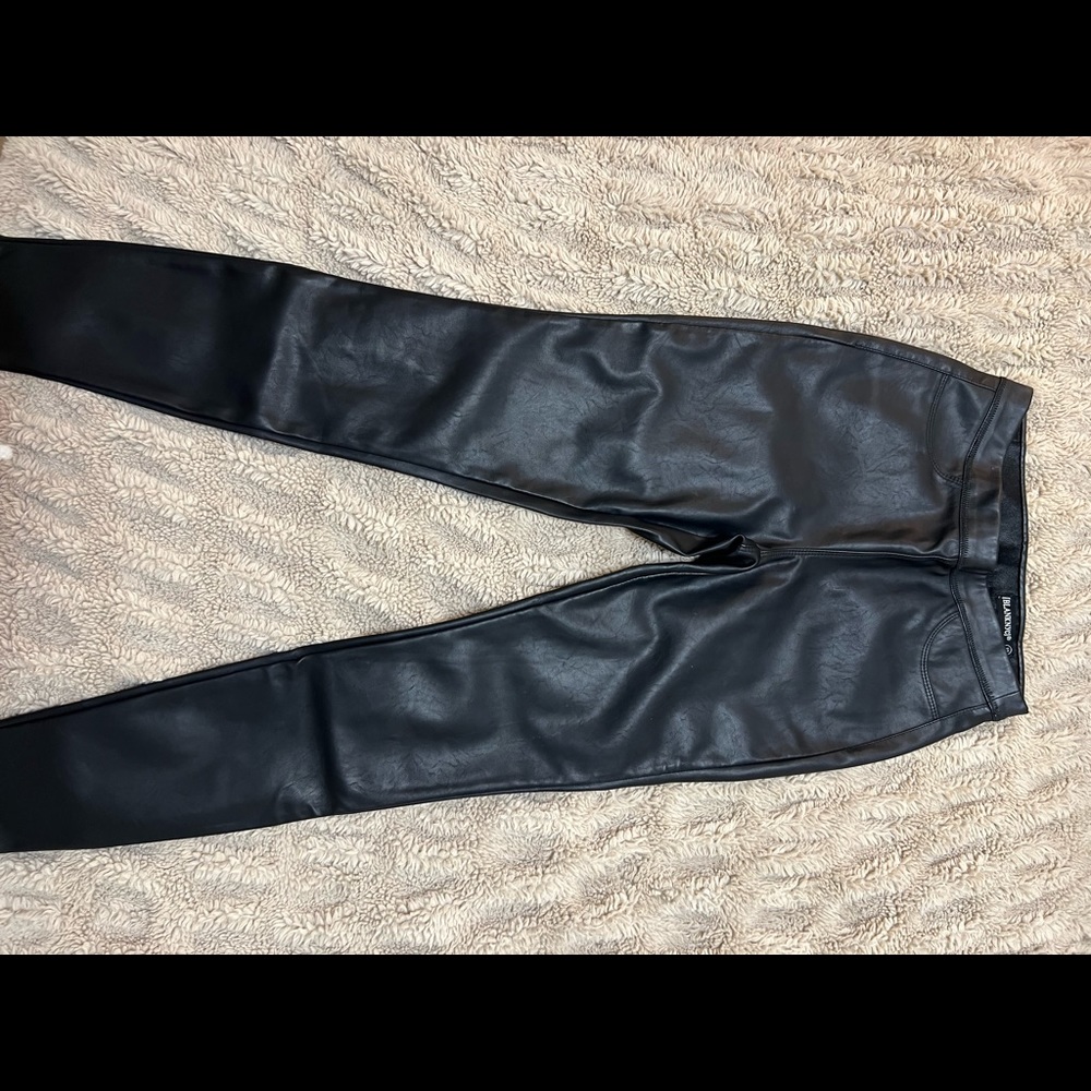 Blank NYC black faux leather pants